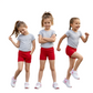 LUXE DIVA Girls Pack of 3 Microfibre Hot Pants Knickers Dance Gym Neon Shorts Ages 5-12