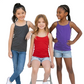 LUXE DIVA Pack of 3 Spaghetti Strap Tank Tops for Girls
