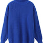 LUXE DIVA Women Chunky Knitted High Polo Roll Neck Baggy Oversized Winter Jumper Dress Top