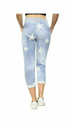 Load image into Gallery viewer, Women Joggers Italian Floral Print Trousers Casual Jogging Bottoms Ladies Pants
