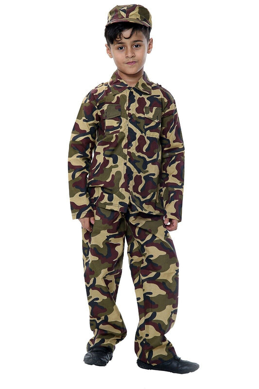 LUXE DIVA Kids Army Soldier Costume