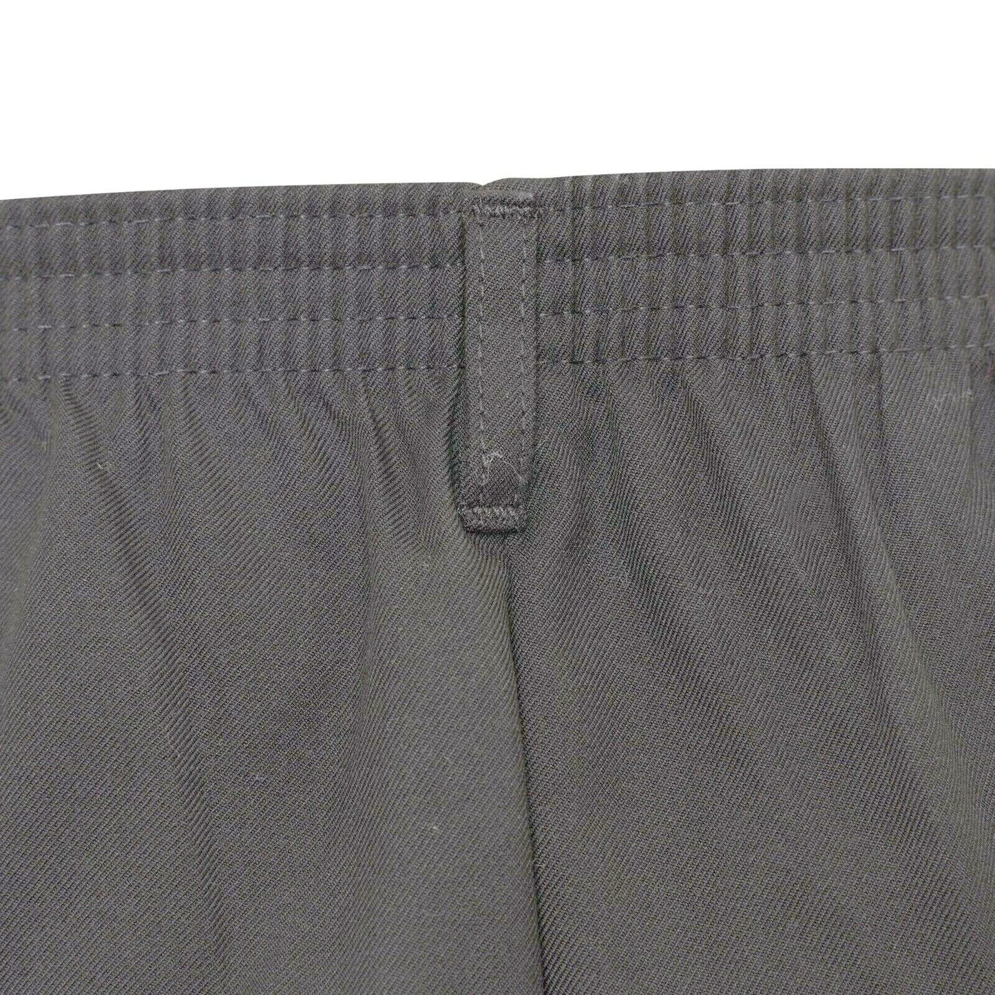 BOYS CHILDREN SCHOOL TROUSERS STURDY STOCKY WIDER FIT HALF ELASTICATED PANT SIZE