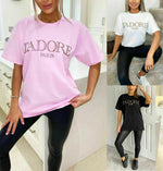 Load image into Gallery viewer, New Oversized Short Sleeve Ladies T- Shirt Top UK
