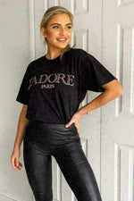 Load image into Gallery viewer, New Oversized Short Sleeve Ladies T- Shirt Top UK

