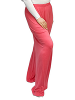 Load image into Gallery viewer, Womens Ladies Plus Size Plain Palazzo Wide Leg Flared Trousers Pants UK 8 TO 26
