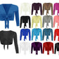 LUXE DIVA Women's Tie Up Crop Bolero Shrug Wrap