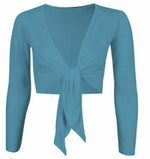 Load image into Gallery viewer, Women Tie Up Crop Shrug Wrap Bolero Ladies Cardigan Top Size
