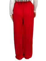 Load image into Gallery viewer, Womens Ladies Plus Size Plain Palazzo Wide Leg Flared Trousers Pants UK 8 TO 26
