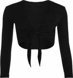 Load image into Gallery viewer, Women Tie Up Crop Shrug Wrap Bolero Ladies Cardigan Top Size
