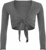 Load image into Gallery viewer, Women Tie Up Crop Shrug Wrap Bolero Ladies Cardigan Top Size
