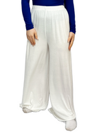 Load image into Gallery viewer, Womens Ladies Plus Size Plain Palazzo Wide Leg Flared Trousers Pants UK 8 TO 26
