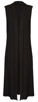 Load image into Gallery viewer, Ladies Sleeveless Long Maxi Cardigan Open Women Boyfriend Maxi Cardigan Wastcoat
