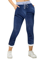 Load image into Gallery viewer, Women Joggers Italian Floral Print Trousers Casual Jogging Bottoms Ladies Pants

