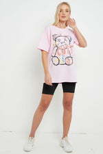 Load image into Gallery viewer, Womens T Shirt Ladies Oversized Baggy Fit Short Sleeve Slogan T-shirt Tee Tops
