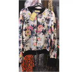 Load image into Gallery viewer, LUXEDIVA New Ladies Plus Size Printed Bomber Zip Up Long Sleeve Jackets 14-28
