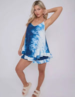 Load image into Gallery viewer, LUXEDIVA LADIES TYE DYE 2 PIECE SHORT SET ITALIAN STYLE
