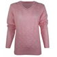 LUXE DIVA LADIES V/N KNITTED LONG SLEEVE JUMPER BACK IN STOCK