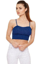 Load image into Gallery viewer, LUXEDIVA Womens Ladies Sleeveless Strappy Bandeau Plain Camisole Boobtube Bralet Crop Top
