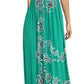 LUXEDIVA Women Chunky Flower Printed Sheering Maxi Dress Ladies Sleeveless Party Dress