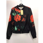 Load image into Gallery viewer, LUXEDIVA New Ladies Plus Size Printed Bomber Zip Up Long Sleeve Jackets 14-28
