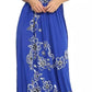 LUXEDIVA Women Chunky Flower Printed Sheering Maxi Dress Ladies Sleeveless Party Dress
