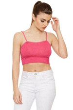 Load image into Gallery viewer, LUXEDIVA Womens Ladies Sleeveless Strappy Bandeau Plain Camisole Boobtube Bralet Crop Top
