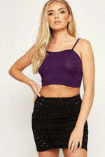 Load image into Gallery viewer, LUXEDIVA Womens Ladies Sleeveless Strappy Bandeau Plain Camisole Boobtube Bralet Crop Top
