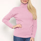 LUXE DIVA LADIES KNITTED POLO NECK JUMPER REMEL LABEL ( merry gold ) SUPER STRECH FINE KNIT POLO NECK