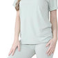 LUXE DIVA Ladies Women's Ribbed Cycling Shorts Oversized T-Shirt Active Gym Co ord Set New