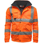 Load image into Gallery viewer, &quot;LUXE DIVA High Visibility Workwear Collection - Reflective Waterproof Bomber Jacket, Cargo Shorts, Jogging Pants, Hoodie, and Sweatshirt (Sizes S-5XL)&quot;
