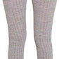 LUXE DIVA Ladies Chunky Cable Knitted Full Length Thick Leggings Women's Stretchy Pants Ladies Plain Warm Thick Chunky Cable Ladies Ribbed Knitted Leggings