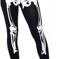 LUXE DIVA Adult Women's Skeleton Costume, Jumpers,Leggings,Skull Bone Dresses,Crop Top,Jumpsuit&Bodysuit