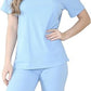 LUXE DIVA Ladies Women's Ribbed Cycling Shorts Oversized T-Shirt Active Gym Co ord Set New