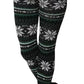 LUXE DIVA Womens Knitted Tartan Winter Leggings Ladies Soft Warm Wool Christmas Retro Pants Warm Trousers