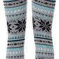 LUXE DIVA Womens Knitted Tartan Winter Leggings Ladies Soft Warm Wool Christmas Retro Pants Warm Trousers