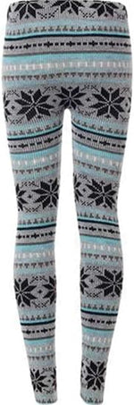 Load image into Gallery viewer, LUXE DIVA Womens Knitted Tartan Winter Leggings Ladies Soft Warm Wool Christmas Retro Pants Warm Trousers
