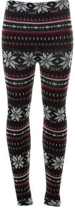 Load image into Gallery viewer, LUXE DIVA Womens Knitted Tartan Winter Leggings Ladies Soft Warm Wool Christmas Retro Pants Warm Trousers
