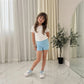 LUXE DIVA Girls Microfiber Dance Shorts Stretchy Kids Dancewear Activewear Shorts