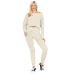 Load image into Gallery viewer, Womens Loungewear Ladies Cable Knitted Top Bottom Two Piece Co-Ords Set Tracksuit Sizes 8-14
