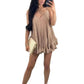 LUXEDIVA Ladies Long Pleated Strappy V/N Vest Dress Italian Style