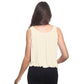 LUXE DIVA Women’s Swing Hem Sleeveless Tank Top