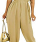 LUXE DIVA Womens V Neck Tie Belted Waist Parachute Wide Leg Jumpsuit Ladies Harem Playsuit