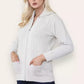 LUXE DIVA Womens Collar Zip Cable Knit Cardigan Ladies Long Sleeve Pullover Pocket Jumper