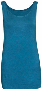 Load image into Gallery viewer, Ladies Scoop Neck long Sleeveless Stretch Plain Vest Strappy T-Shirt
