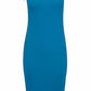 LUXE DIVA Ladies Scoop Neck Bodycon Dress Cap Sleeve Slim Fit Midi Dress Womens Plus Size Plain Stretch Ladies Jersey Midi Dress Sizes 8-26