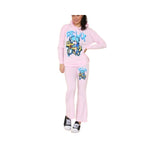 Load image into Gallery viewer, LUXE DIVA Women Ladies Ruched Sleeve Hoodie top &amp; Bottom Suit Loungewear Tracksuit Set UK
