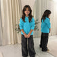LUXE DIVA Kids Unisex Plain Pullover Fleece Hoodie Boys Girls