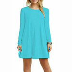 Load image into Gallery viewer, LUXE DIVA Girls Long Sleeve Dress - Flared Franki A-Line Skater Swing Style, Casual &amp; Stylish Top for Kids 5-13 Years, School, Parties &amp; Everyday
