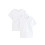 Load image into Gallery viewer, LUXE DIVA Kids Short Sleeve School Crew Neck T-Shirt in Soft Cotton. Ages 3–16 Black or White. Comfy, Stylish, Perfect for School Wear
