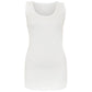 Women’s Plain Summer Stretchy Ribbed Vest Ladies Casual Sleeveless Cotton Camisole T-Shirt Style Muscle Gym Sports Rib Cami Long Vest Tank Tee Top